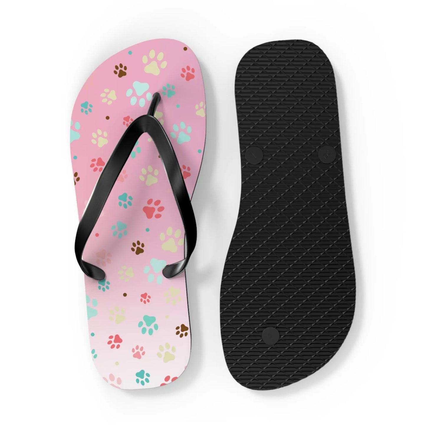 Cute Paw Print Flip Flops for Animal Lovers