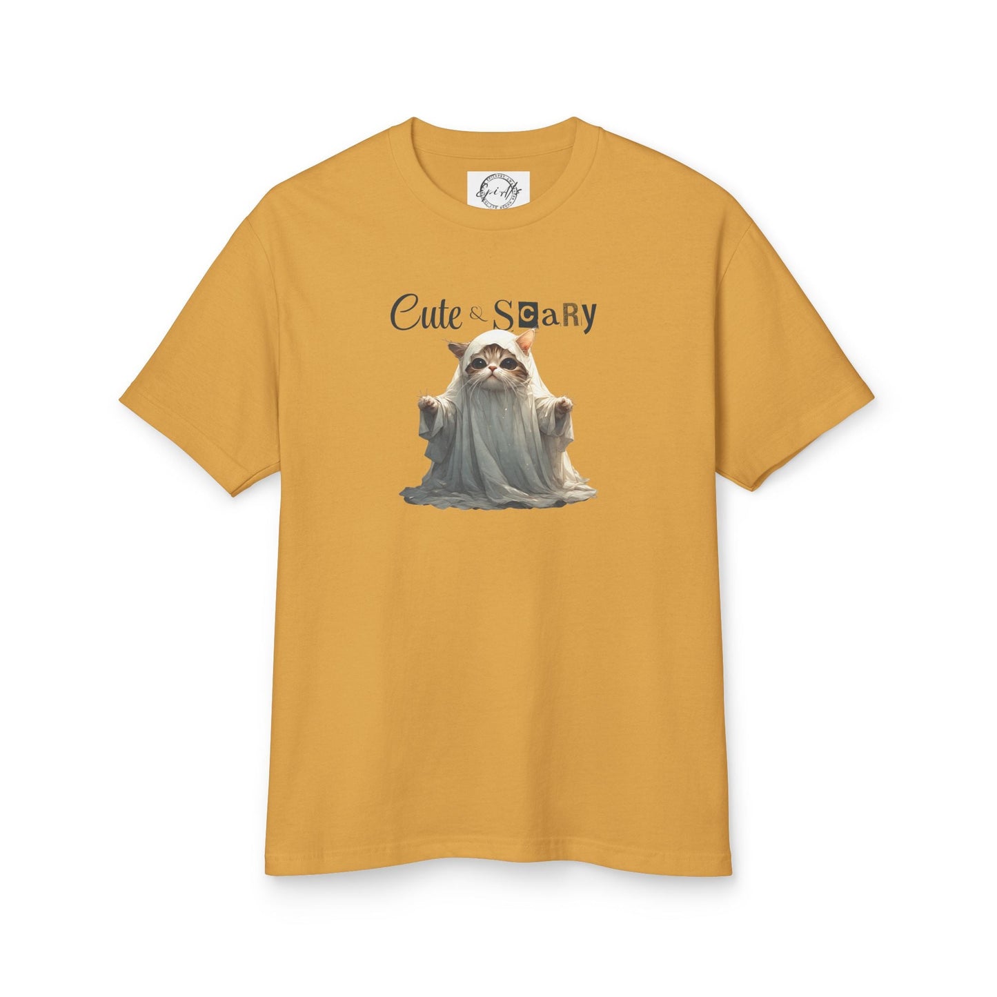 Cute Scary Ghost Kitty Unisex Tee for Spooky Style