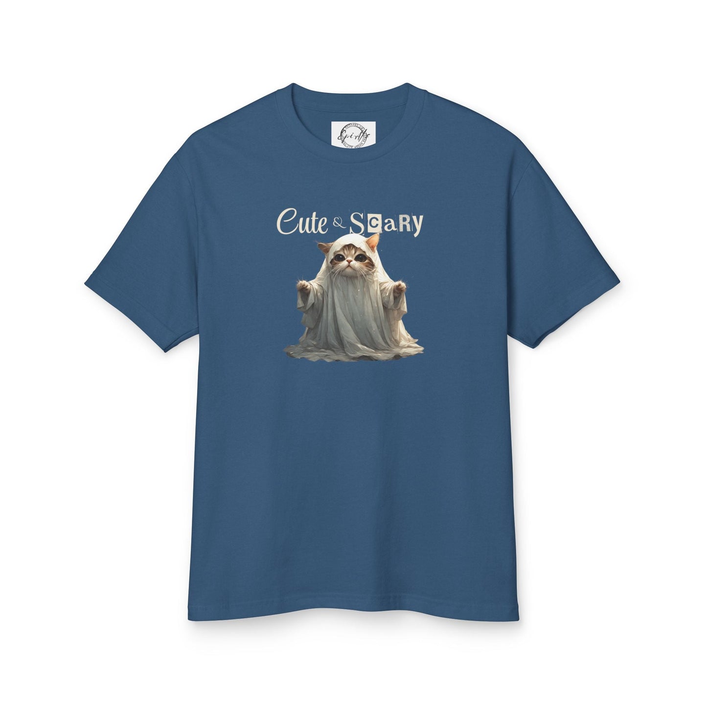 Cute Scary Ghost Kitty Unisex Tee for Spooky Style