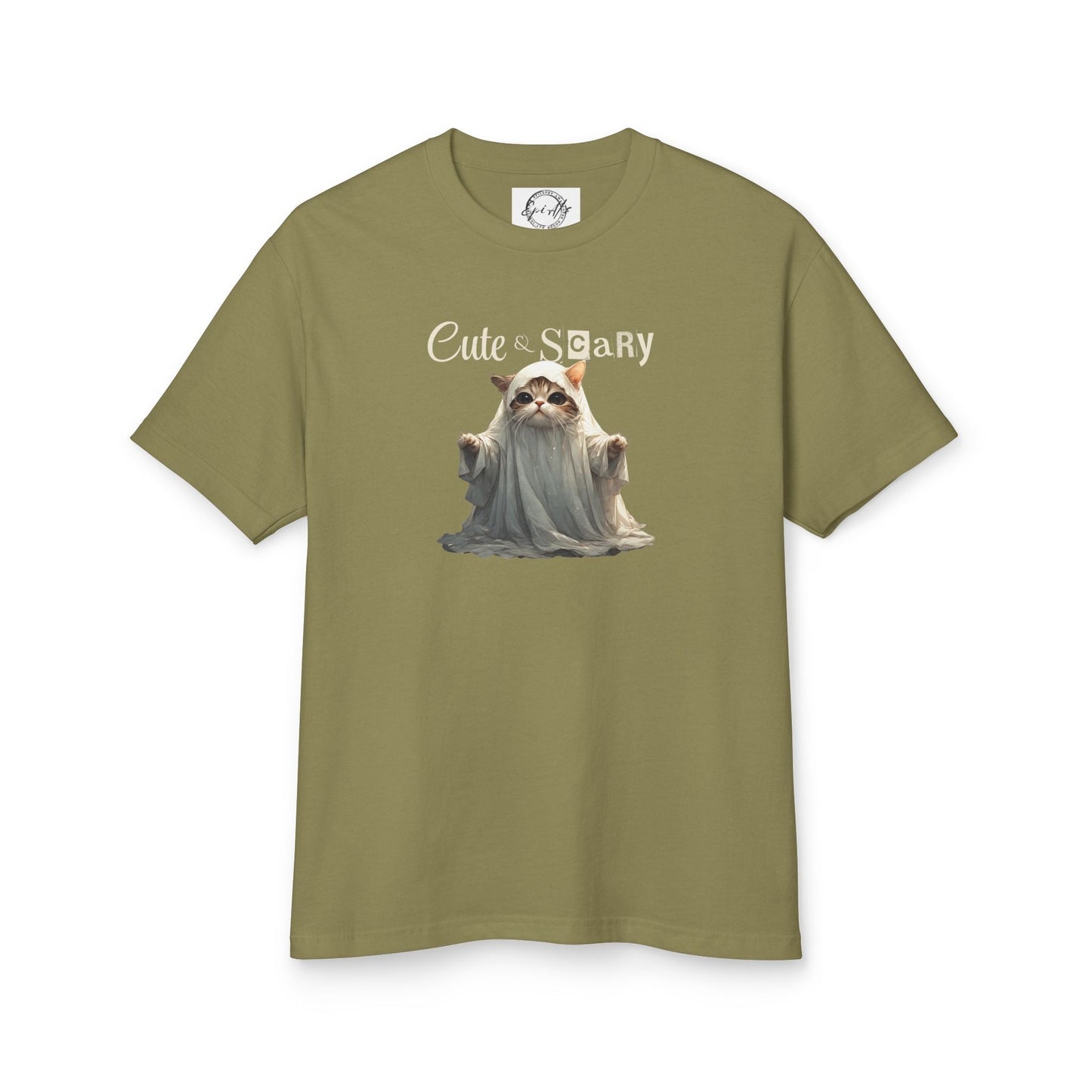 Cute Scary Ghost Kitty Unisex Tee for Spooky Style