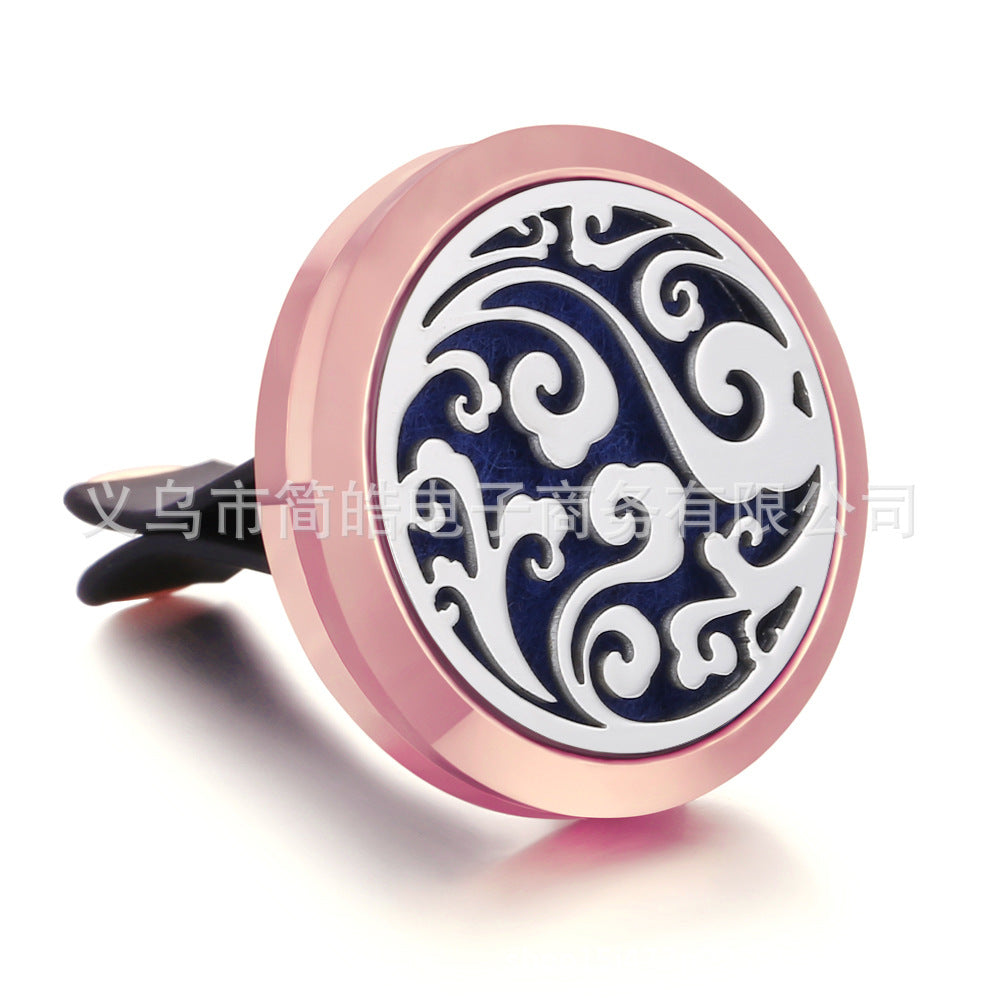 Rose Gold Car Air Freshener Clip with Decorative Box