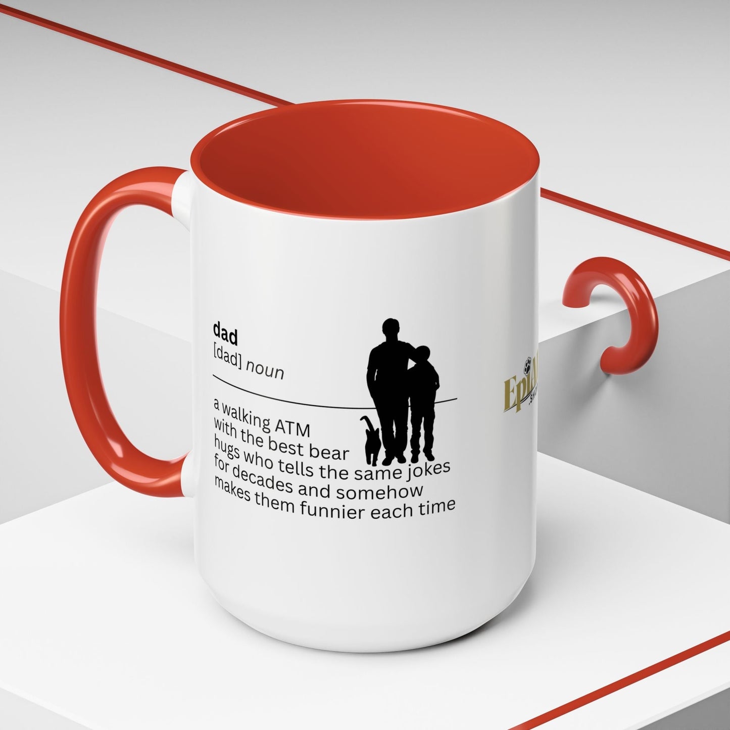 Dad ATM Accent Coffee Mug - Perfect Gift for Dads