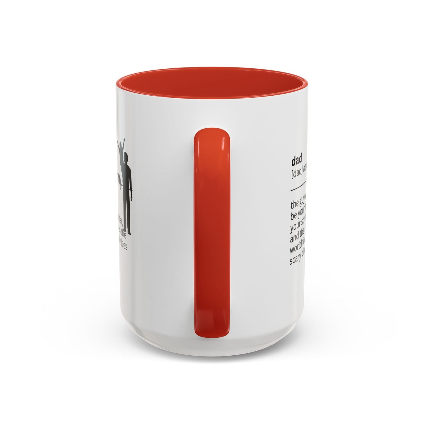 Dad Biggest Fan Accent Coffee Mug - Perfect Gift for Dads