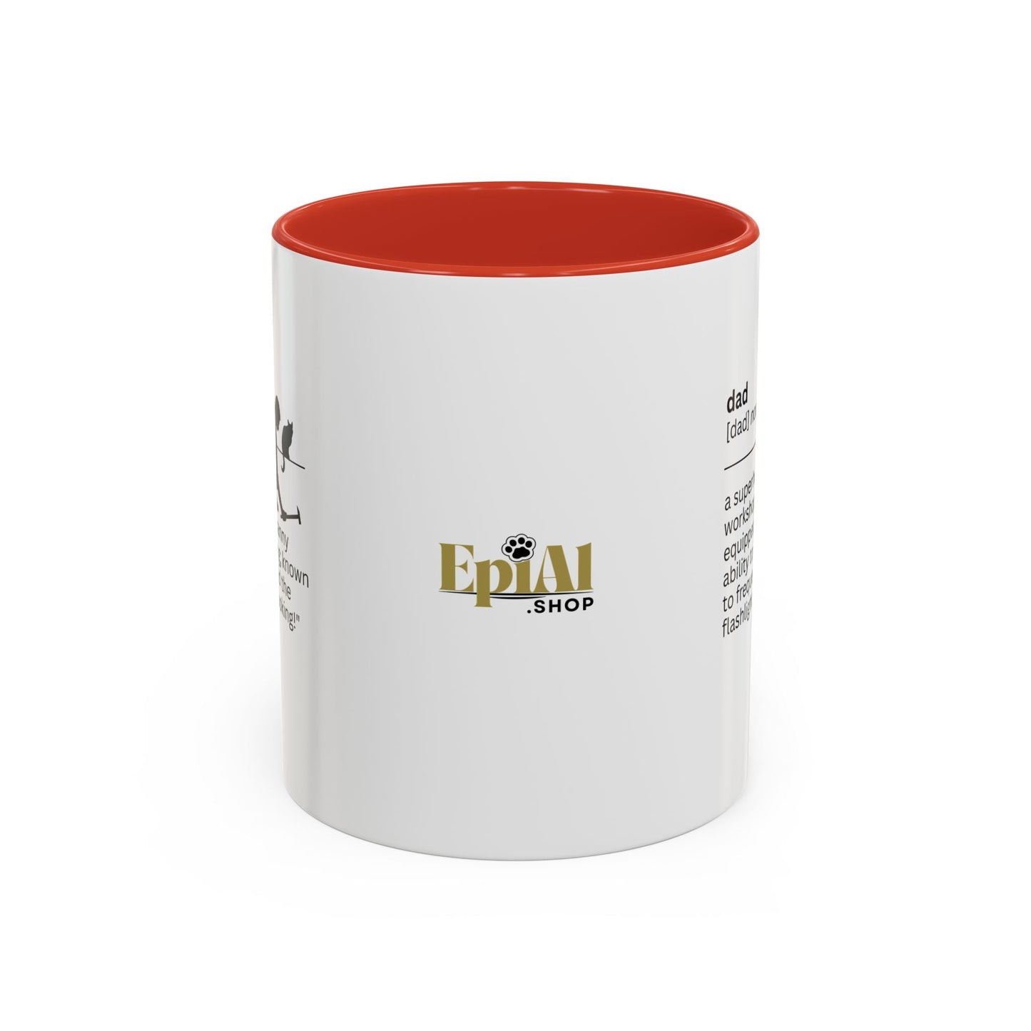 Dad Flashlight Accent Coffee Mug - Perfect Gift for Dads