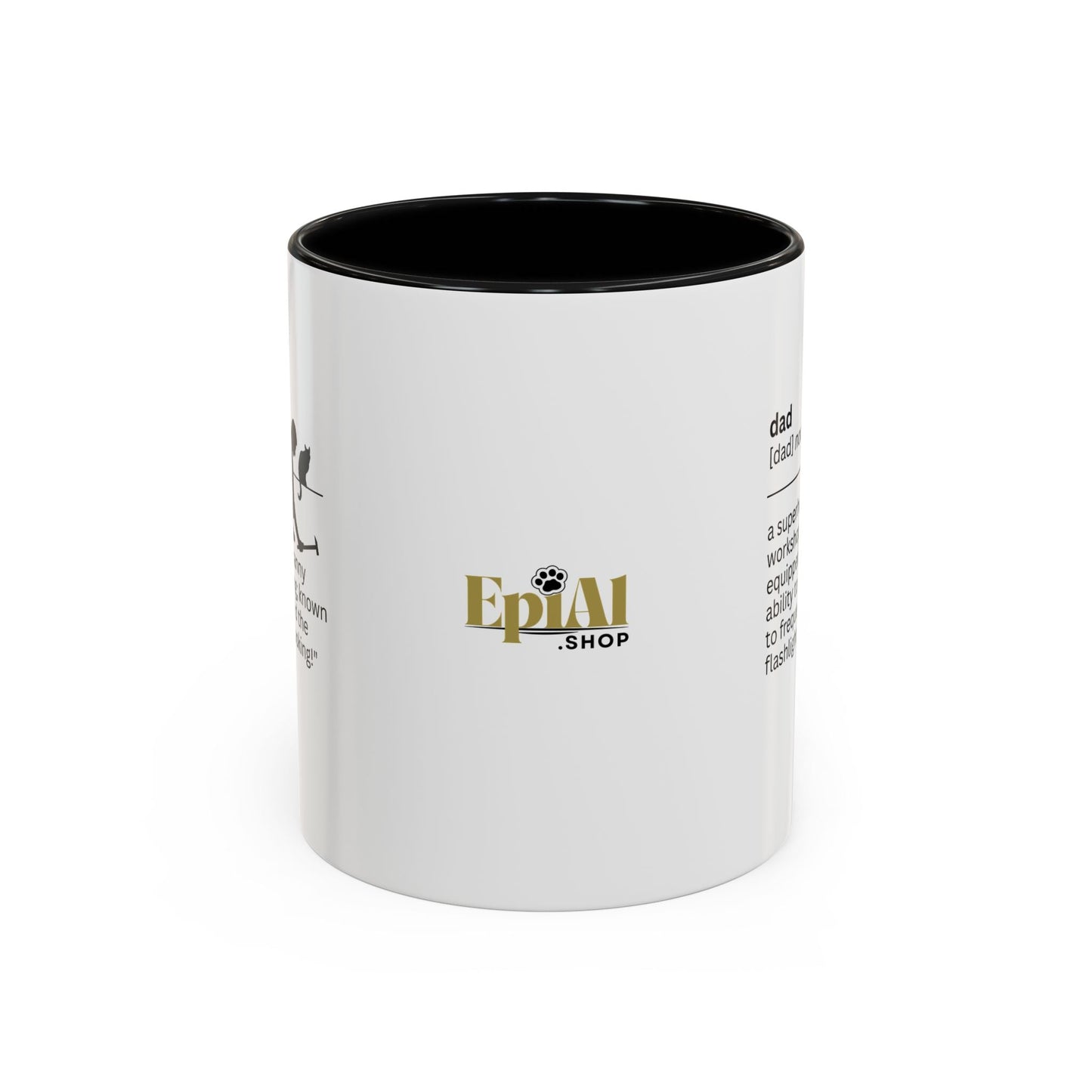 Dad Flashlight Accent Coffee Mug - Perfect Gift for Dads