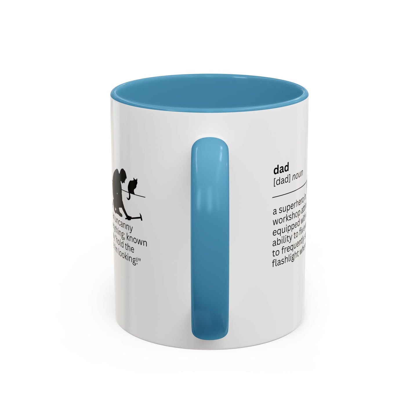 Dad Flashlight Accent Coffee Mug - Perfect Gift for Dads