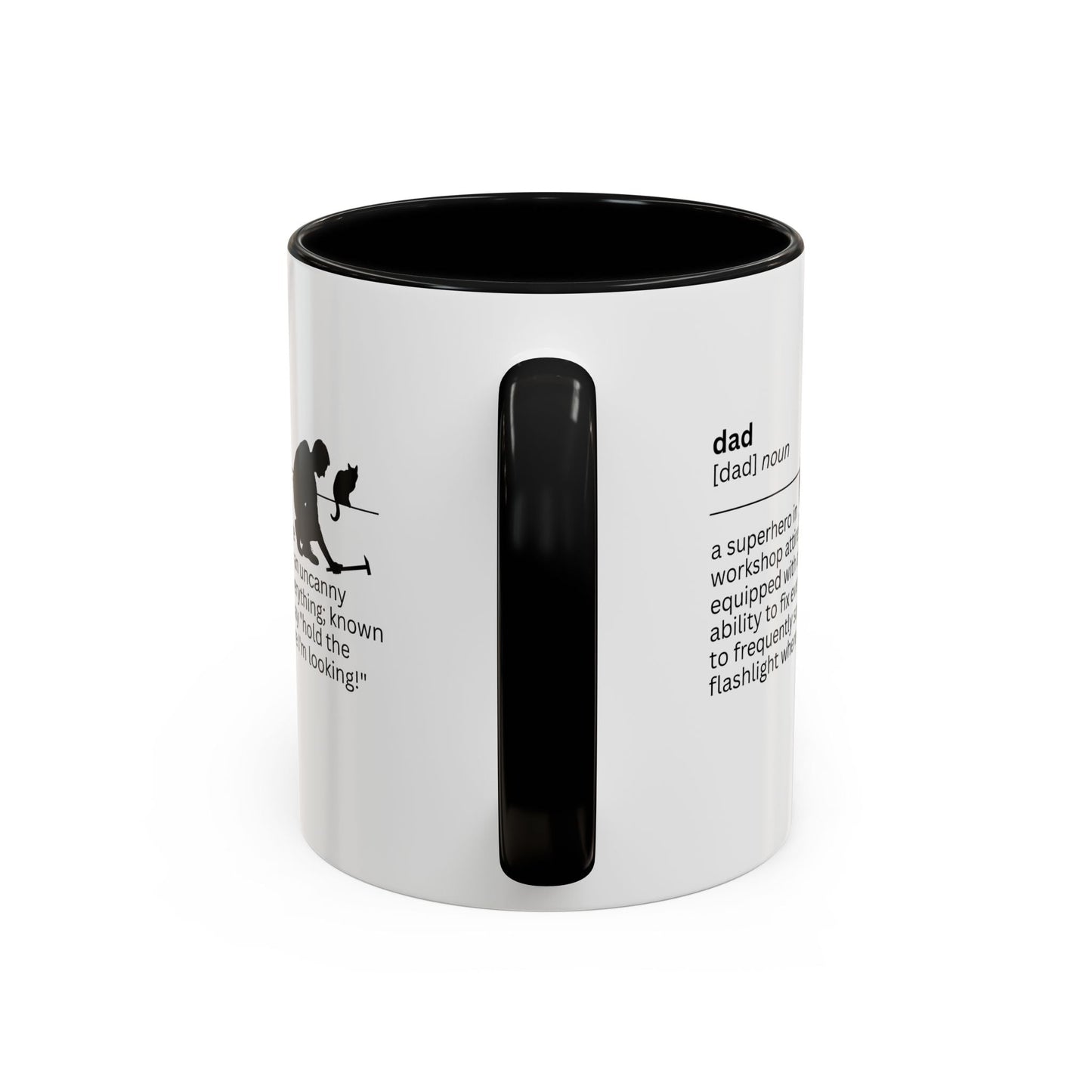 Dad Flashlight Accent Coffee Mug - Perfect Gift for Dads