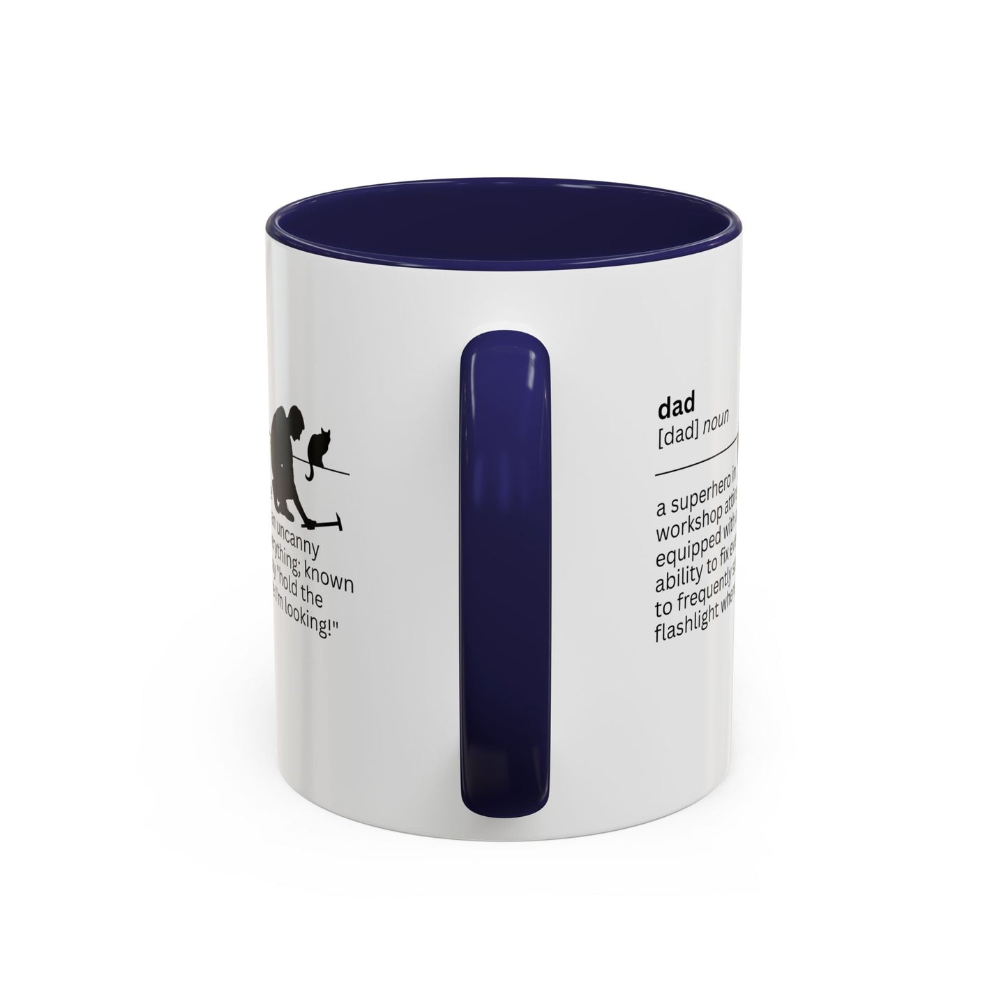 Dad Flashlight Accent Coffee Mug - Perfect Gift for Dads