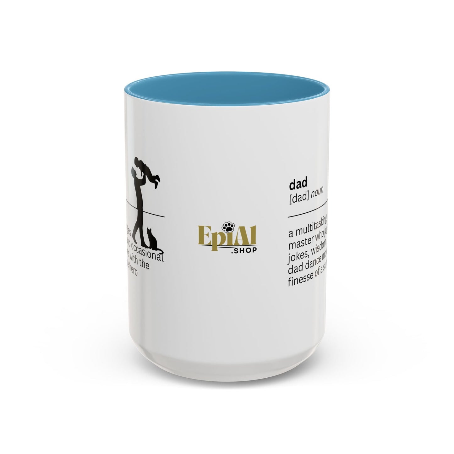 Dad Multitasking Accent Coffee Mug - Perfect Gift for Dads