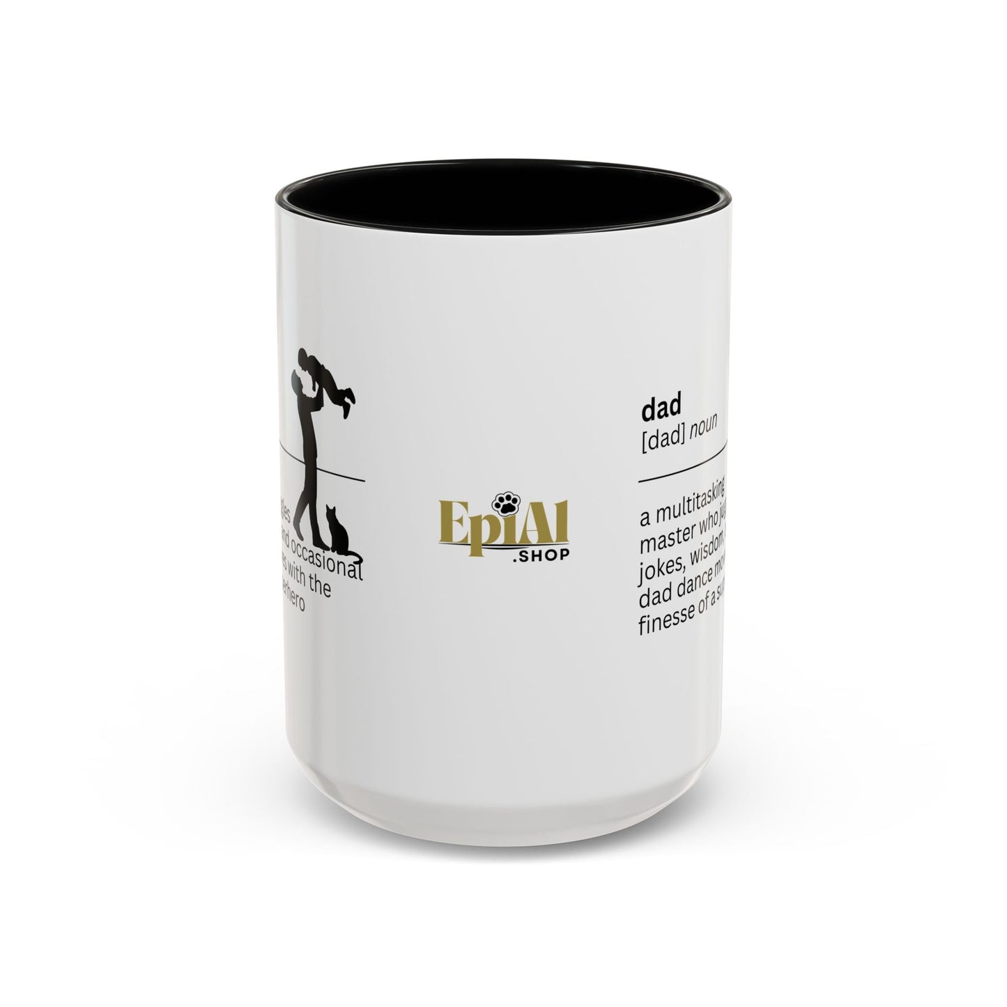 Dad Multitasking Accent Coffee Mug - Perfect Gift for Dads