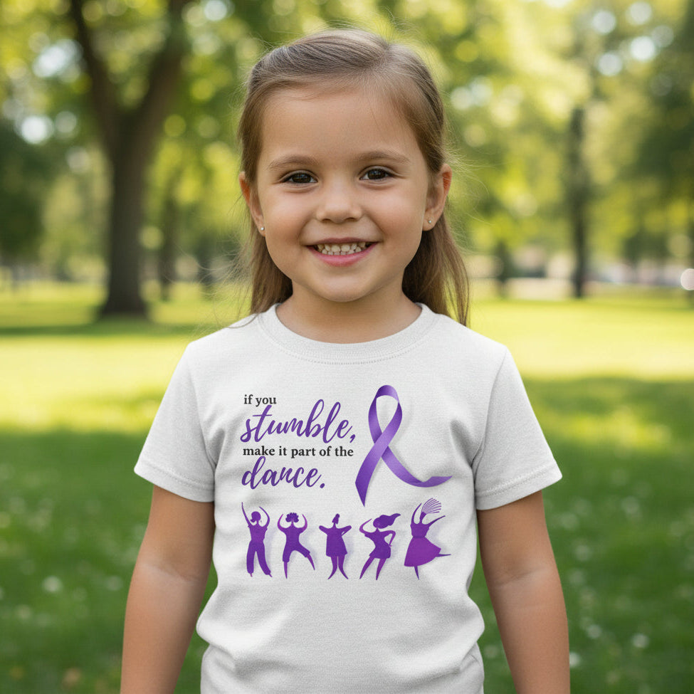 If You Stumble Make It Part of the Dance Youth Tee | Epilepsy Awareness Shirt