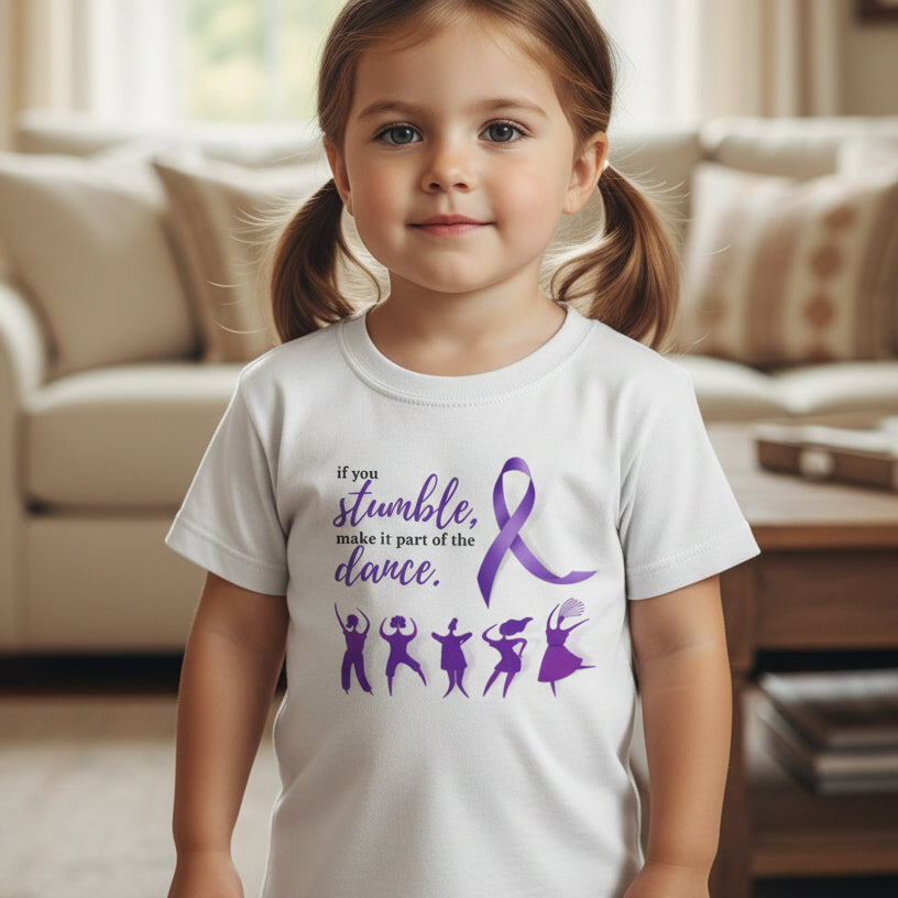 If You Stumble Make It Part of the Dance Youth Tee | Epilepsy Awareness Shirt