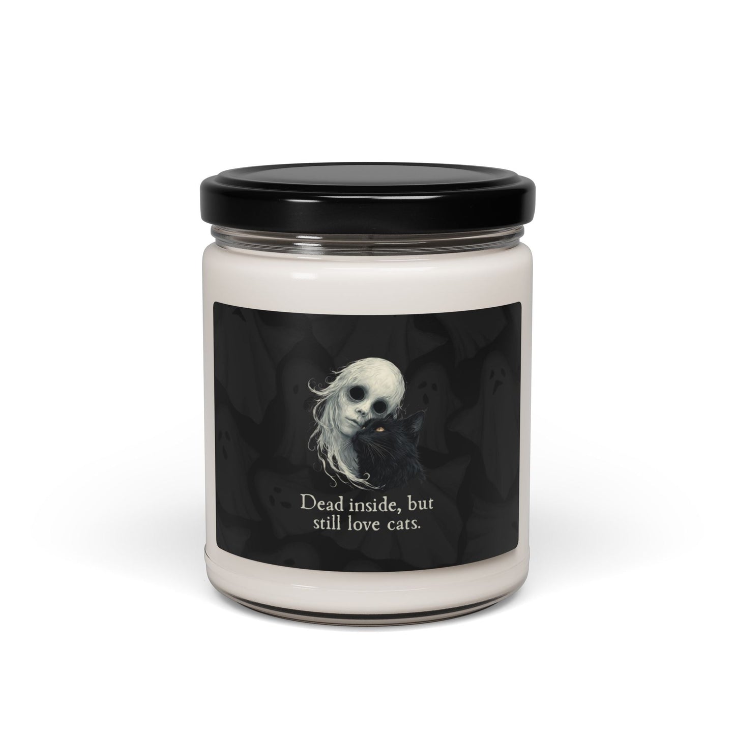 Dead Inside Scented Soy Candle for Halloween Decor