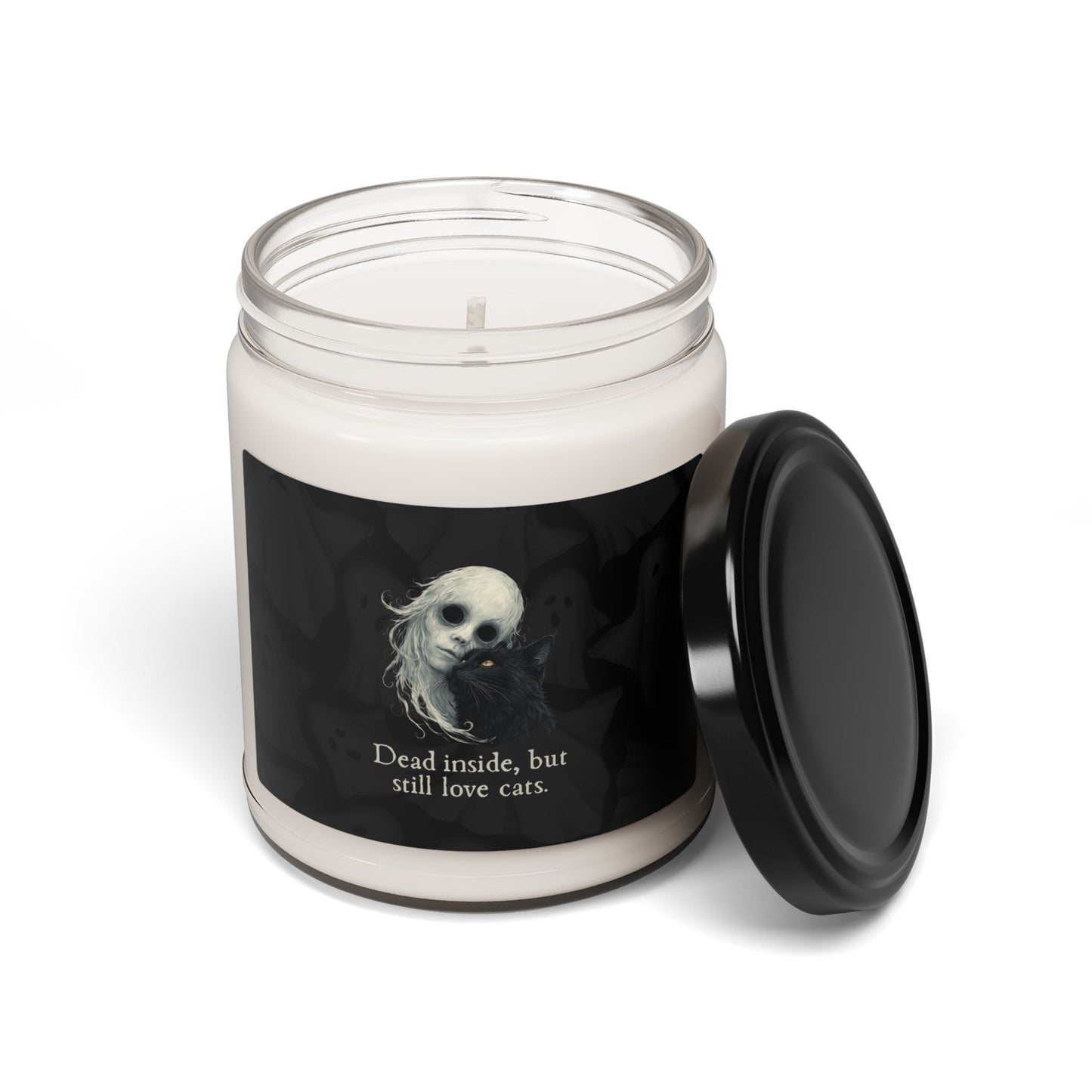 Dead Inside Scented Soy Candle for Halloween Decor