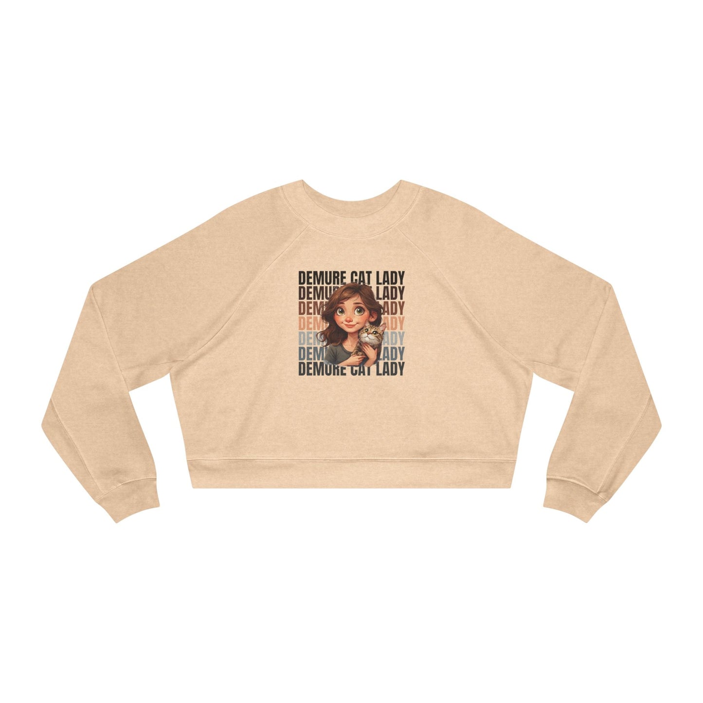 Women’s Demure Cat Lady Cropped Pullover