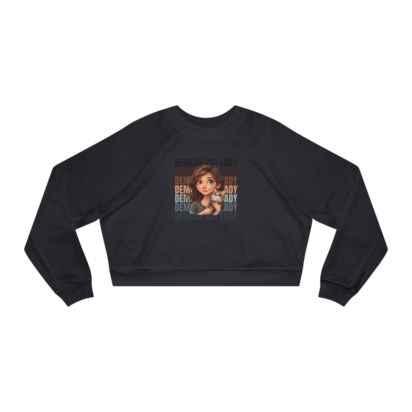 Women’s Demure Cat Lady Cropped Pullover