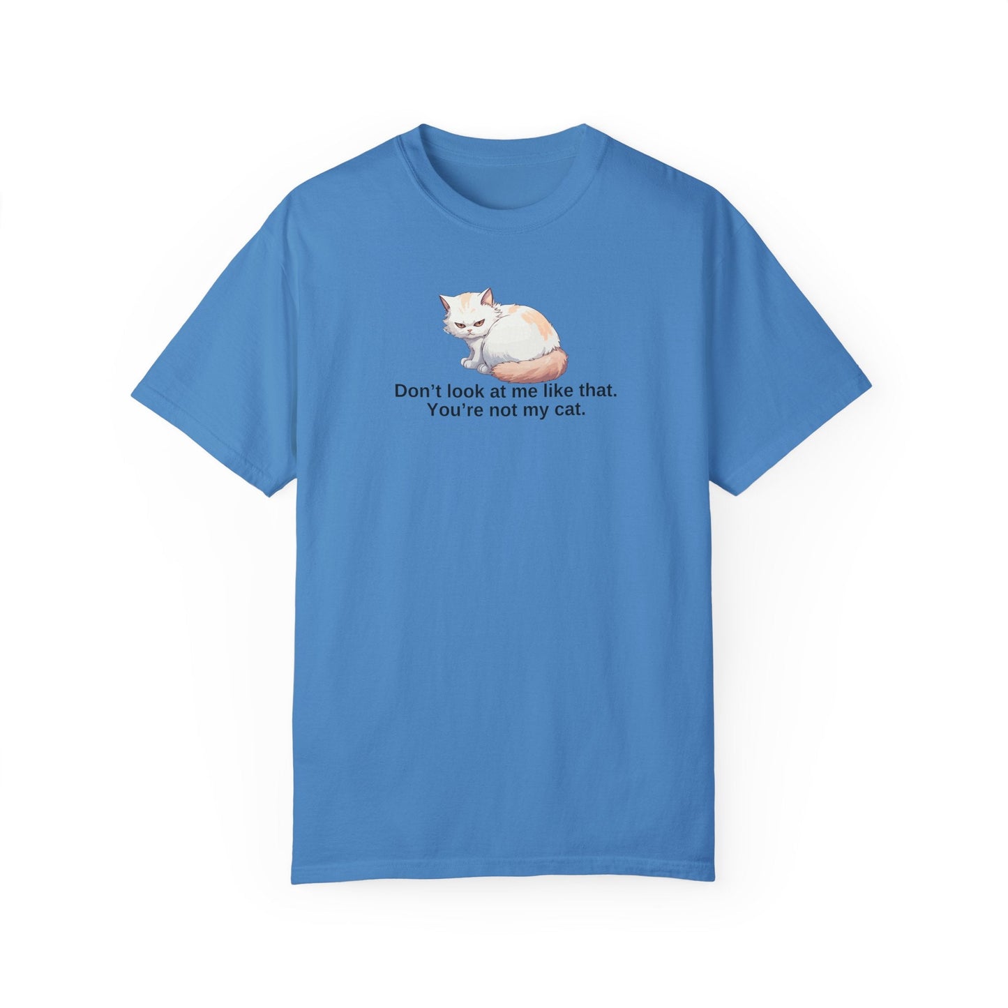 Don’t Look at Me Like That, You’re Not My Cat Unisex Garment-Dyed T-Shirt
