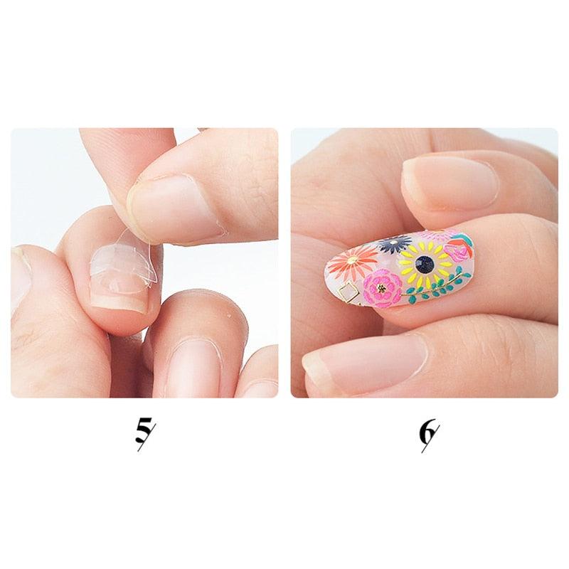 Double Sided False Nail Art Adhesive Tape Glue Sticker Tips Fake Nail Acrylic Manicure Gel Makeup Tool  Self Adhesive Nail Glue Sticker for False Nail Tips Waterproof Breathable Jelly Gel Nail Tape Glue Stickers for False Nails Tips
