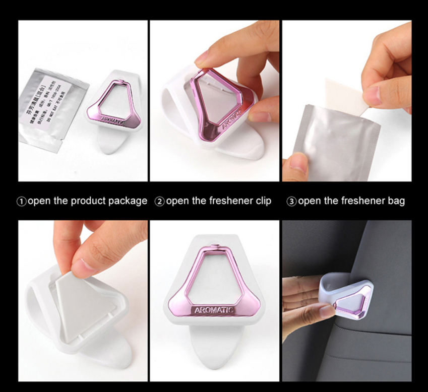 Car Air Freshener Clip - Creative Sunshade Hanging Scent