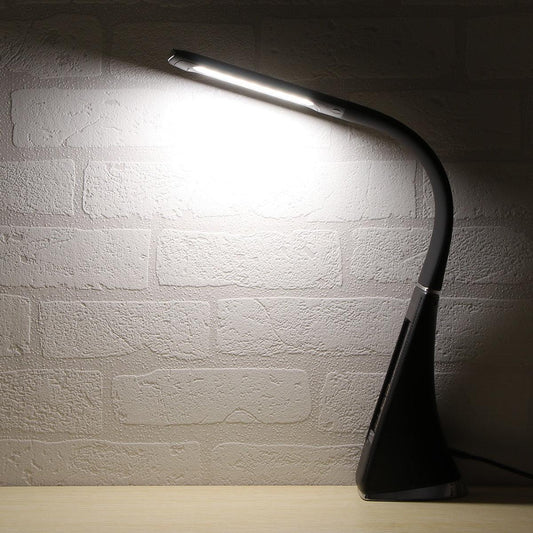Eco-friendly LED Desk Lamp Multifunction Dimmable Reading Lamp With Calendar Temperature Alarm Clock for Office Bedroom Dorm Decorative Table Lamp Cute Study Lamps for Bedroom Décor