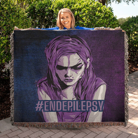 End Epilepsy Woven Blanket