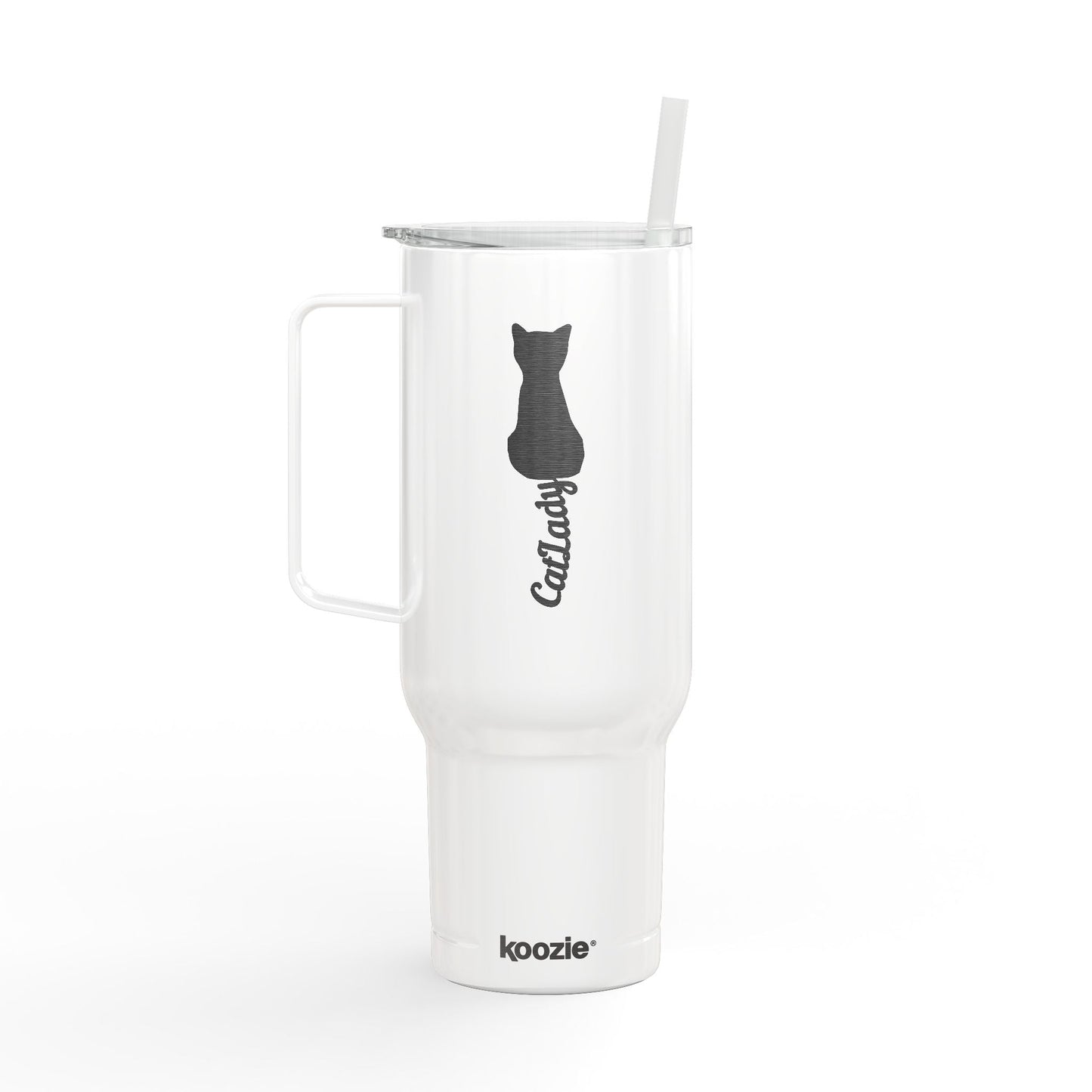 Engraved Cat Lover Travel Mug - 40oz Gift for Cat Enthusiasts