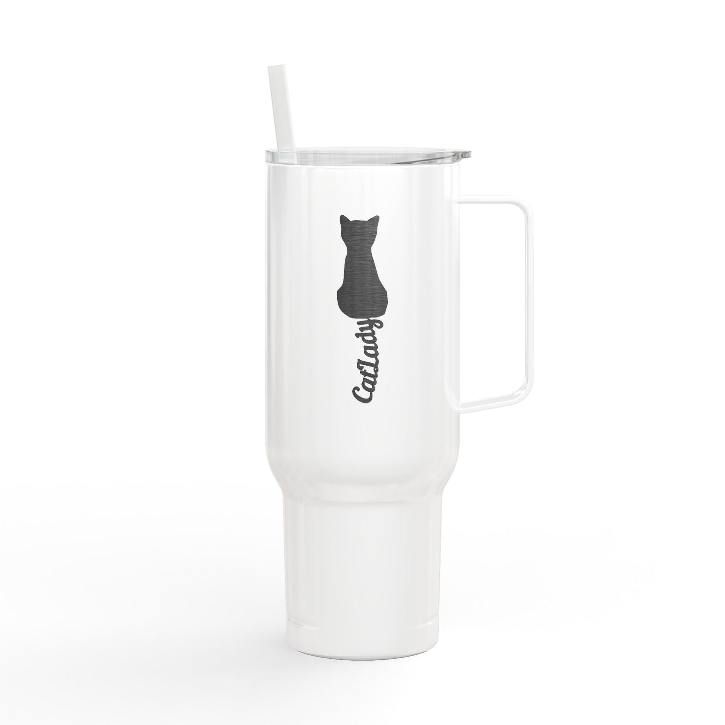 Engraved Cat Lover Travel Mug - 40oz Gift for Cat Enthusiasts