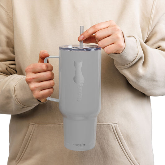 Engraved Cat Lover Travel Mug - 40oz Gift for Cat Enthusiasts