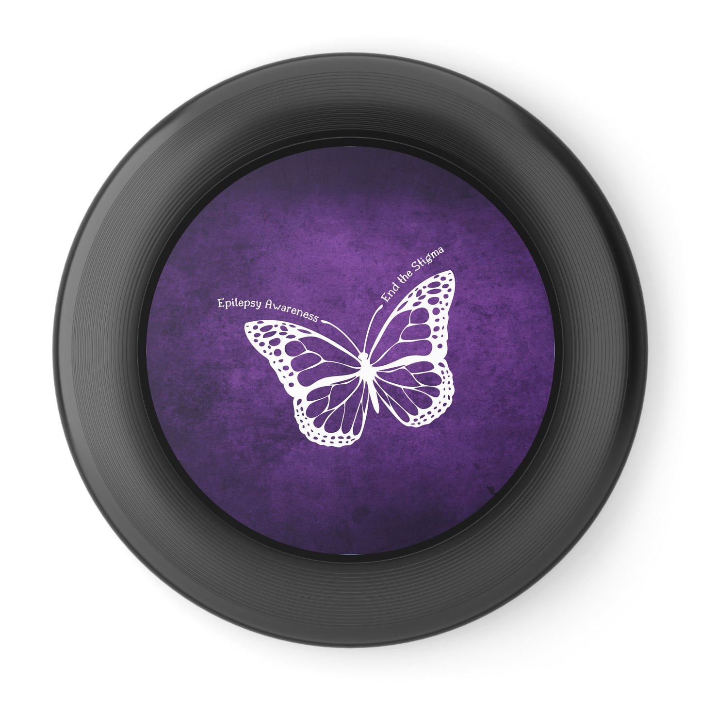 Epilepsy Awareness Flying Disc - End the Stigma Butterfly Design