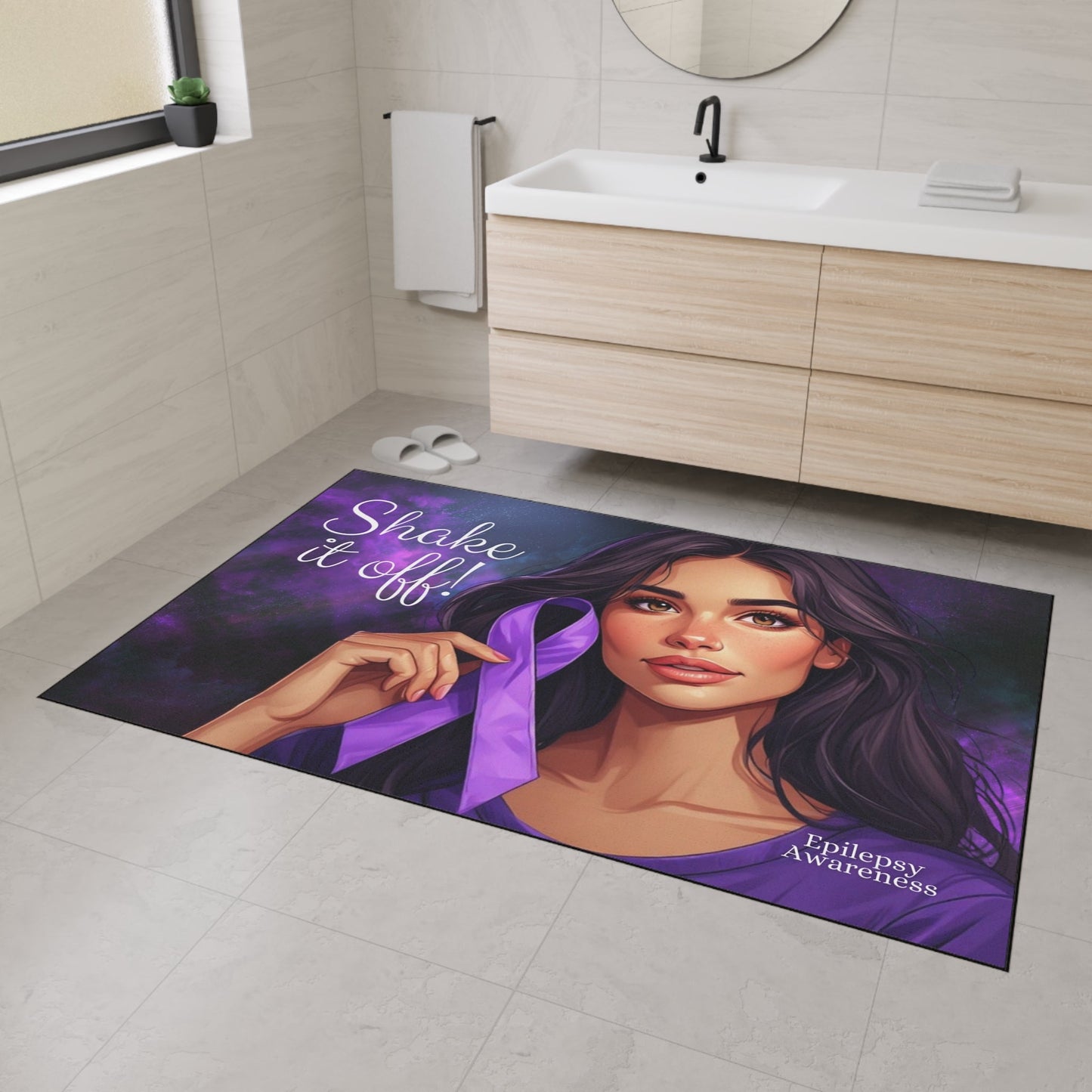 Epilepsy Awareness Shake It Off Heavy Duty Floormat