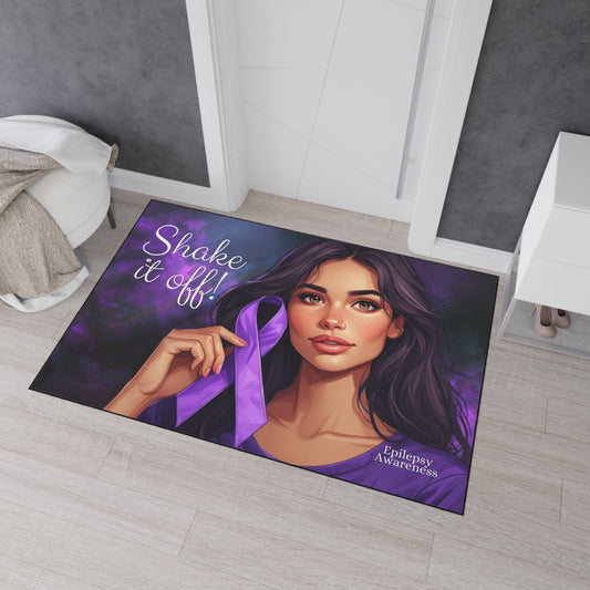Epilepsy Awareness Shake It Off Heavy Duty Floormat