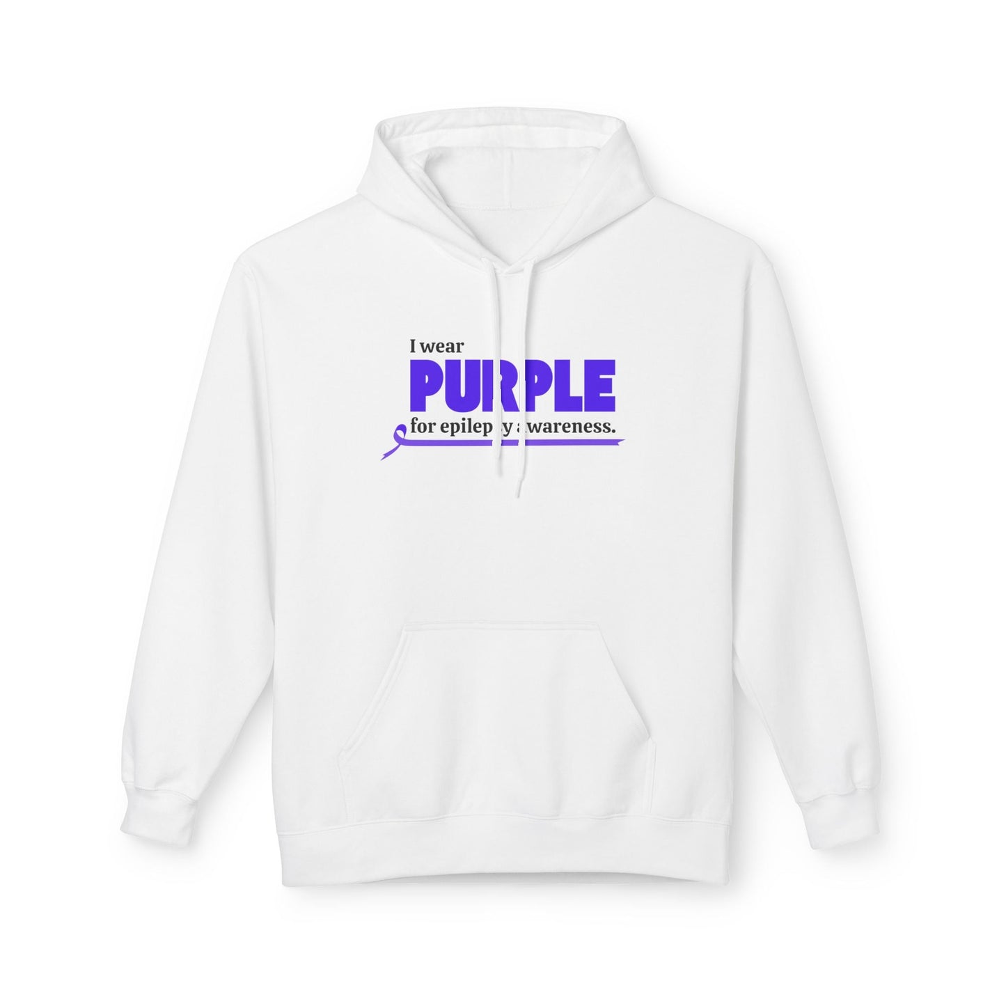 Wear Purple for Awareness Fleece Hoodie