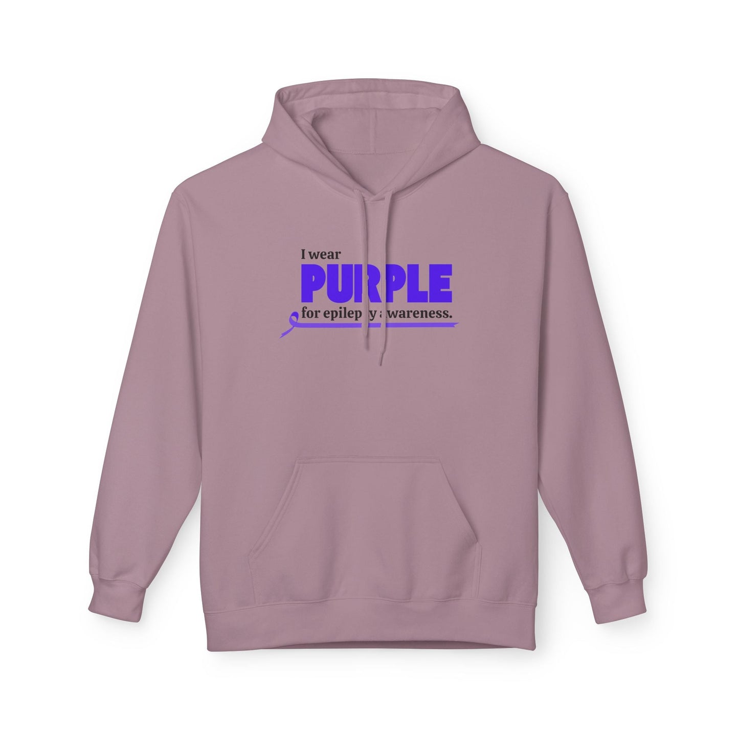 Wear Purple for Awareness Fleece Hoodie