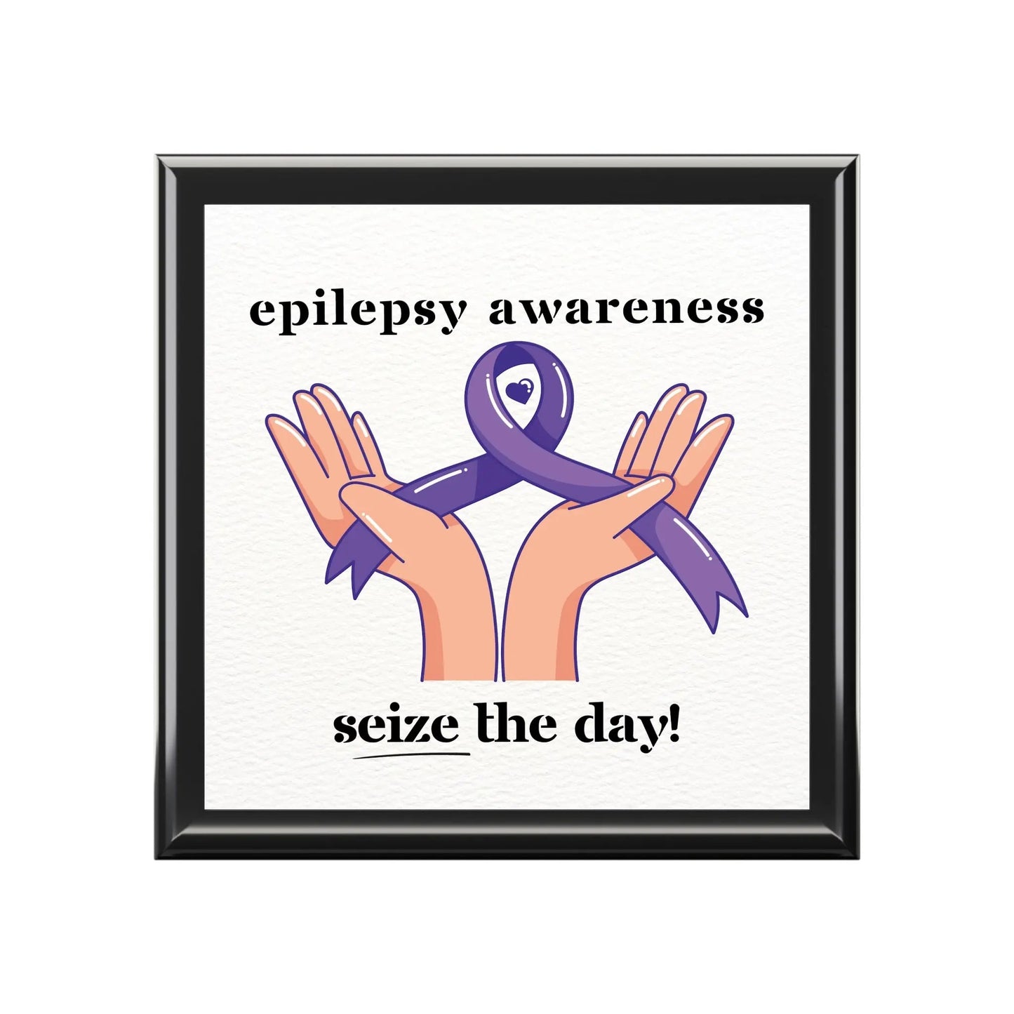 Epilepsy Awareness Jewelry Box - Seize the Day Epilepsy Jewelry Box