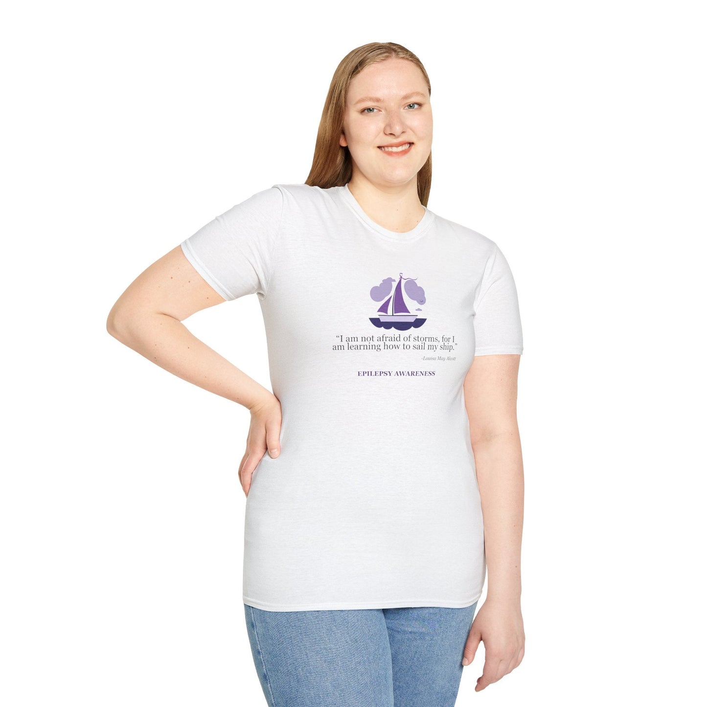 Epilepsy Awareness Quote T-Shirt - Unisex Softstyle Tee for Every Advocate