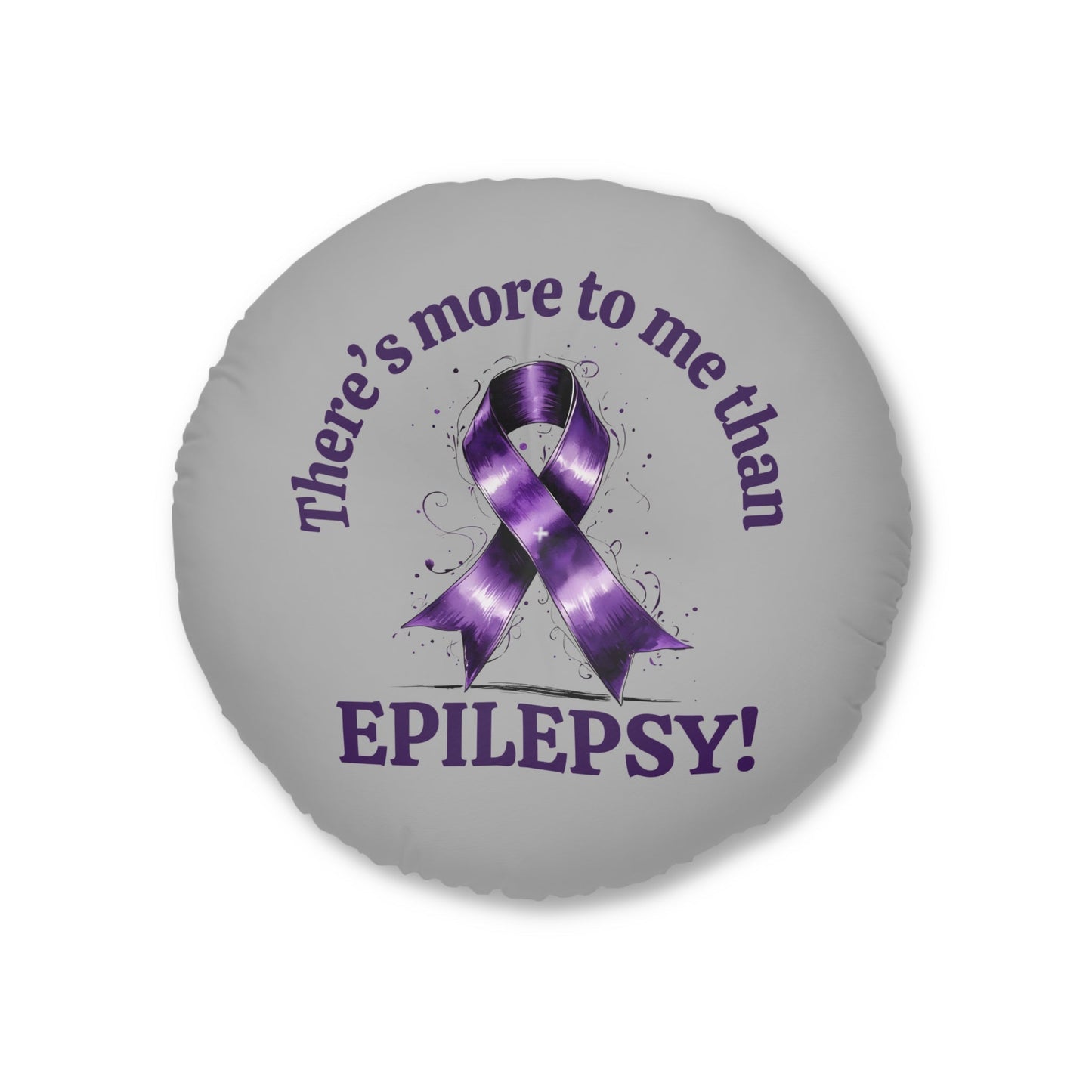 Epilepsy Awareness Round Tufted Floor Pillow