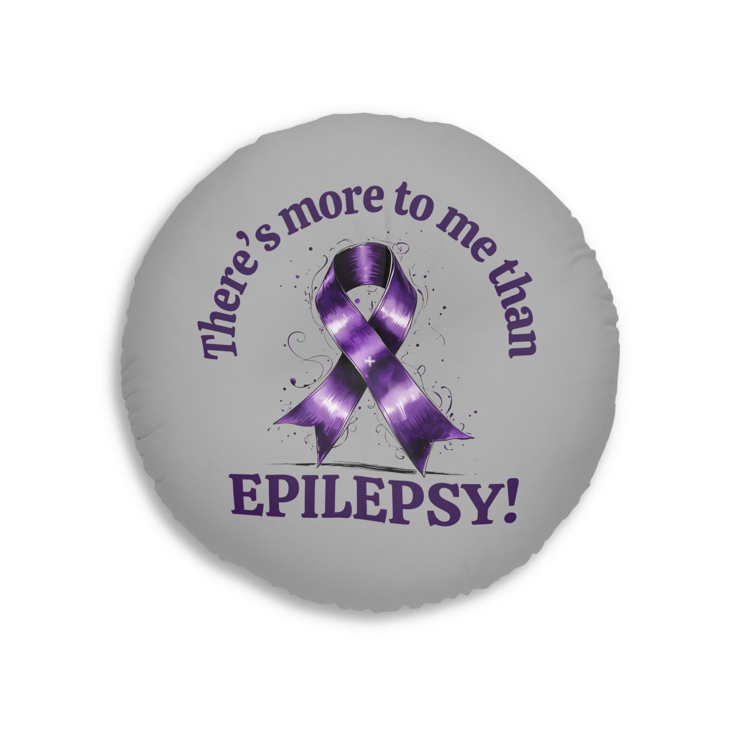 Epilepsy Awareness Round Tufted Floor Pillow