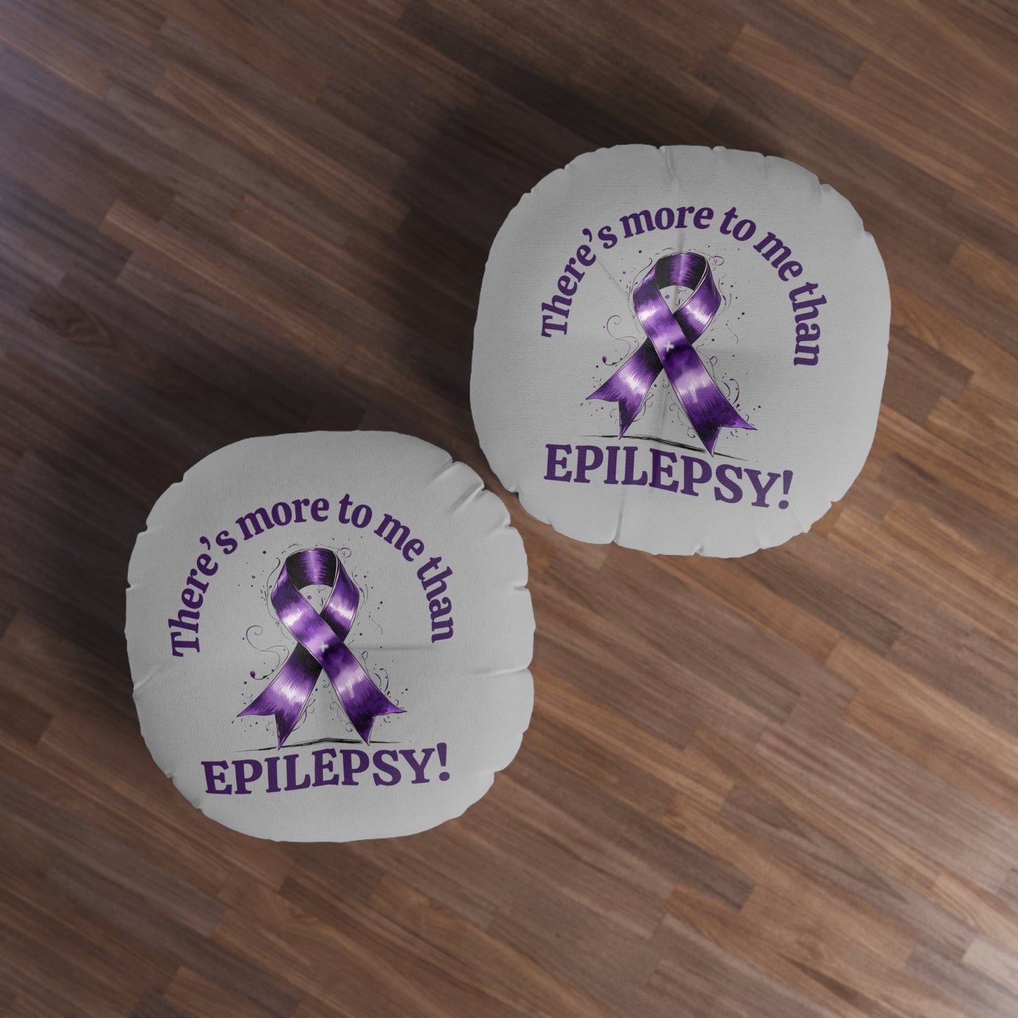 Epilepsy Awareness Round Tufted Floor Pillow