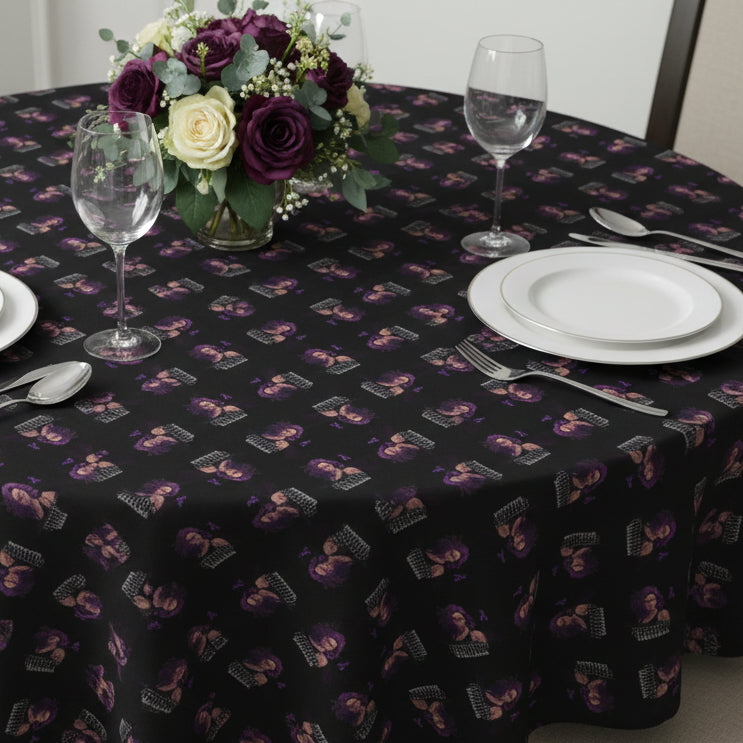 Epilepsy Warrior Woman Print Tablecloth for Dining