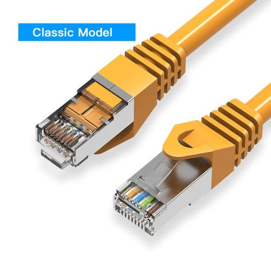 Ethernet Cable CAT6A 10Gbps RJ 45 Network Cable Lan RJ45 Patch Cord Router CAT 6 Cable Professional LAN Shielded Cable Gold Plated RJ45 Connector For Gaming Laptop
