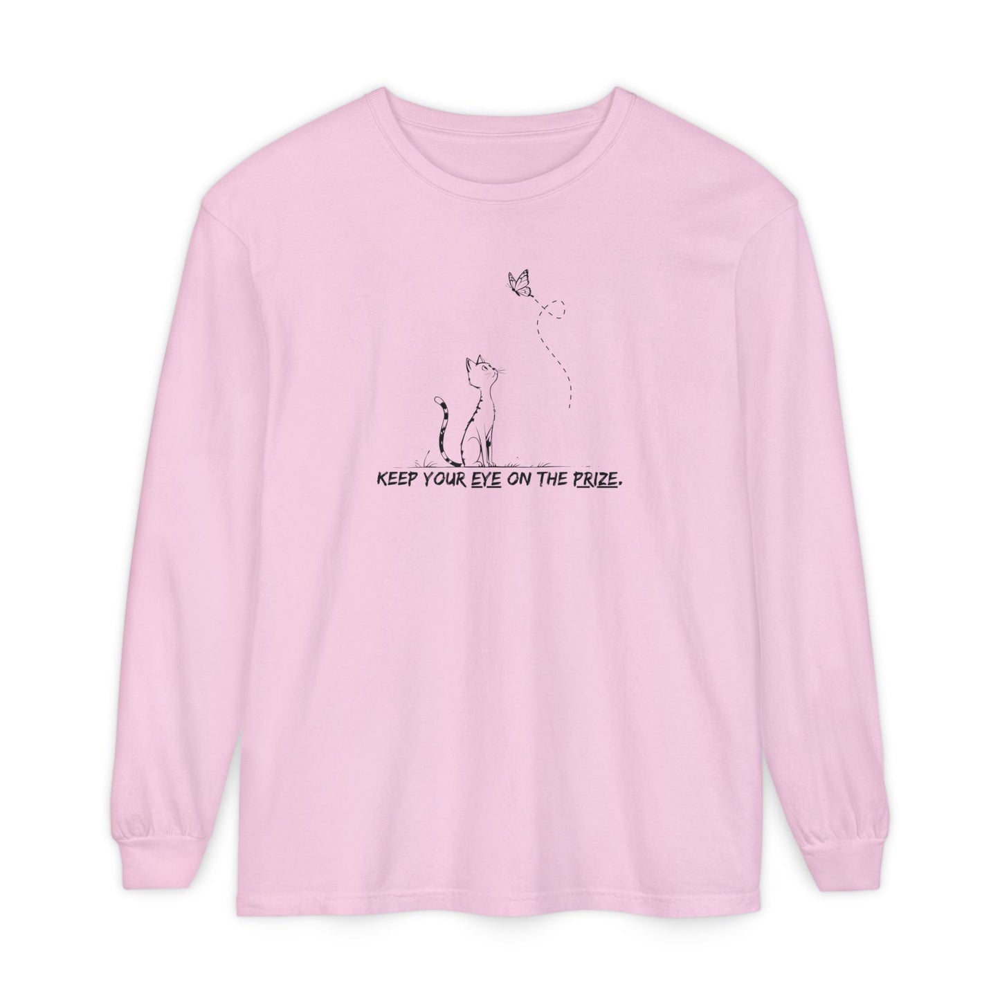 Eye-on-the-Prize Cat-Inspired Long-Sleeve Tee
