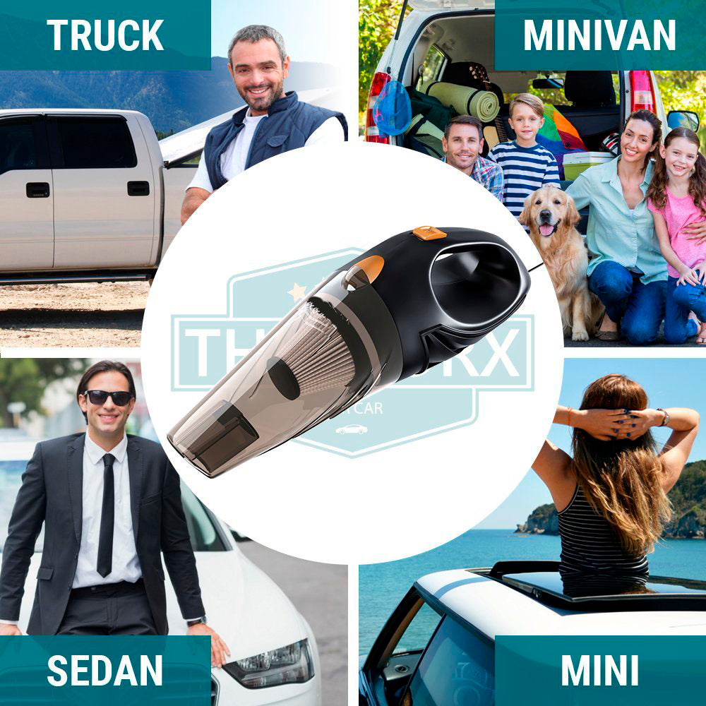 High-Power Car Vacuum Cleaner with Strong Suction