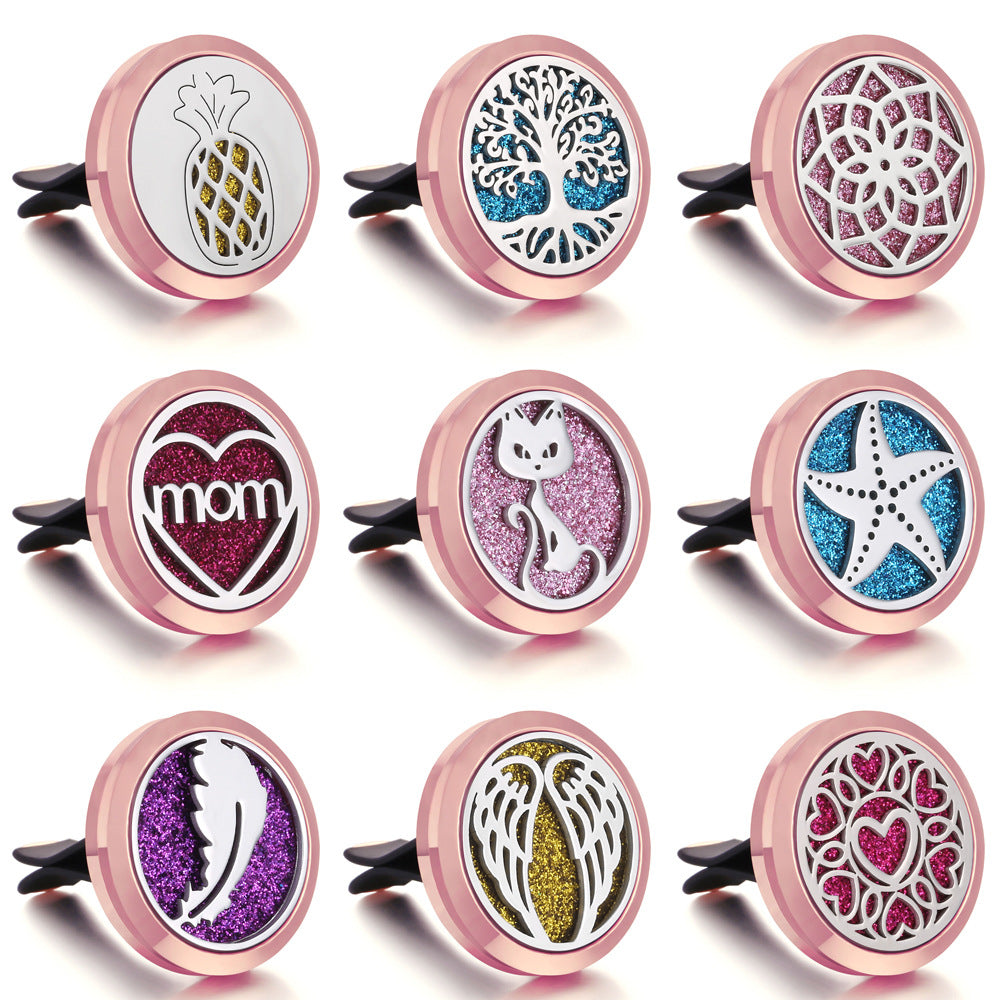 Rose Gold Car Air Freshener Clip with Decorative Box