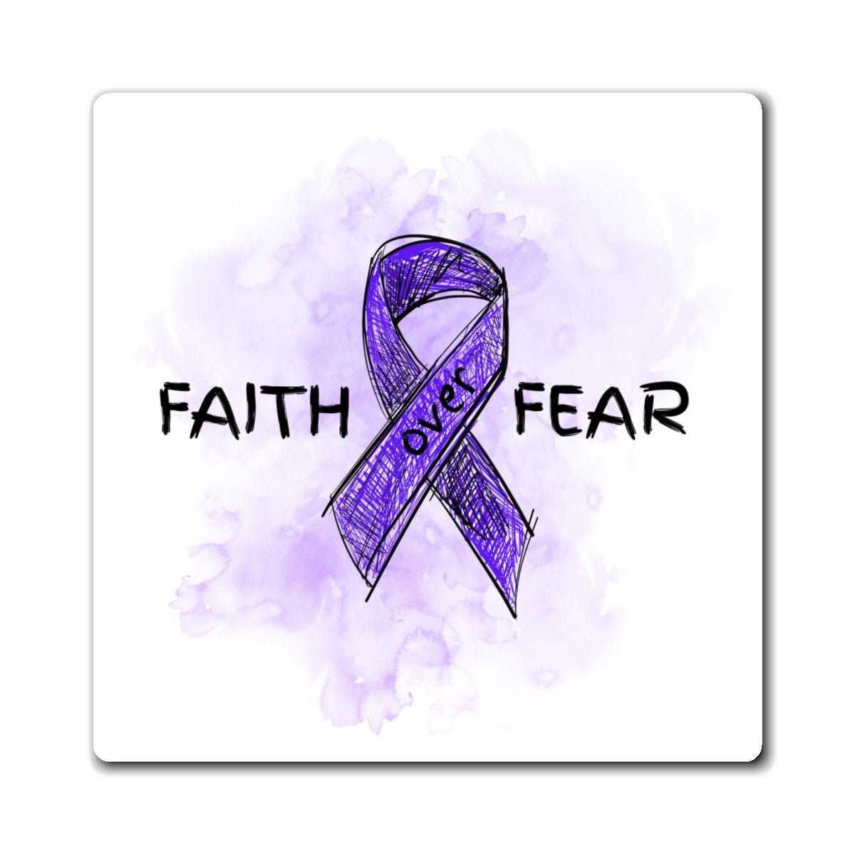Faith Over Fear Epilepsy Awareness Magnet