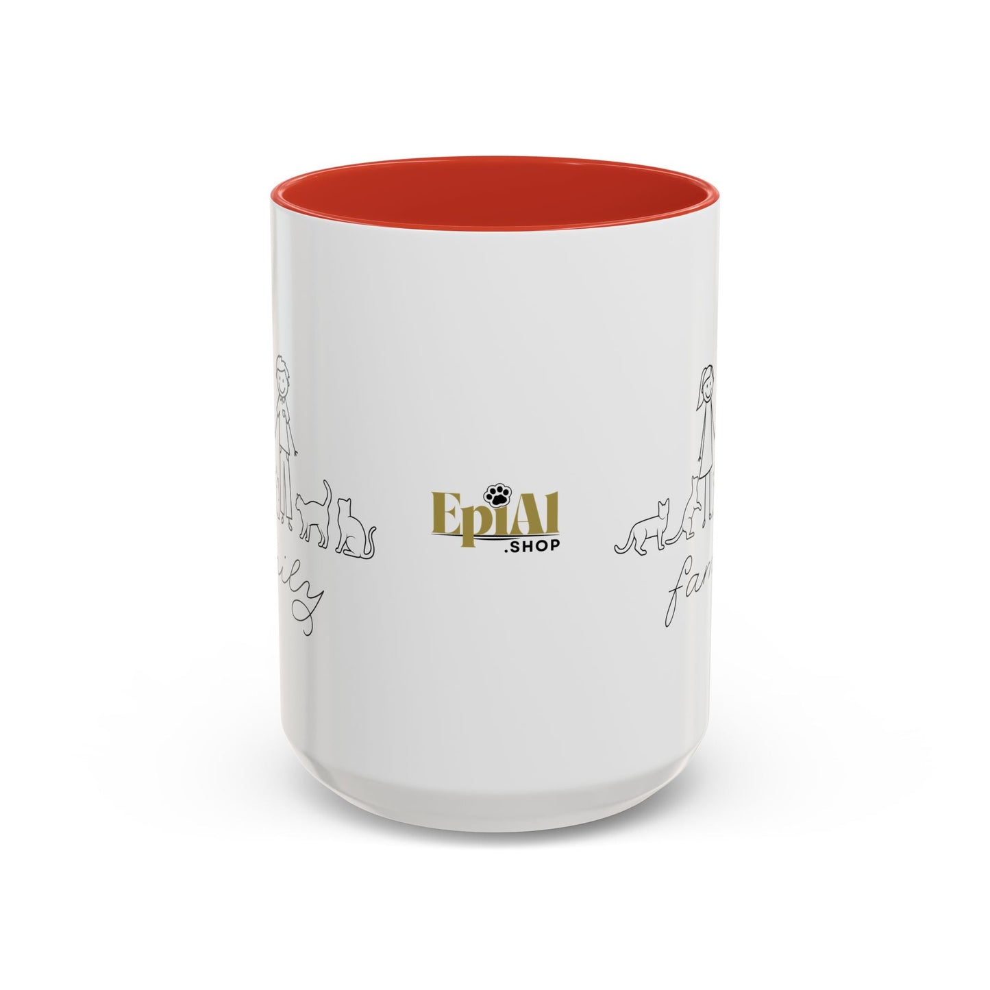 Family First Accent Coffee Mug