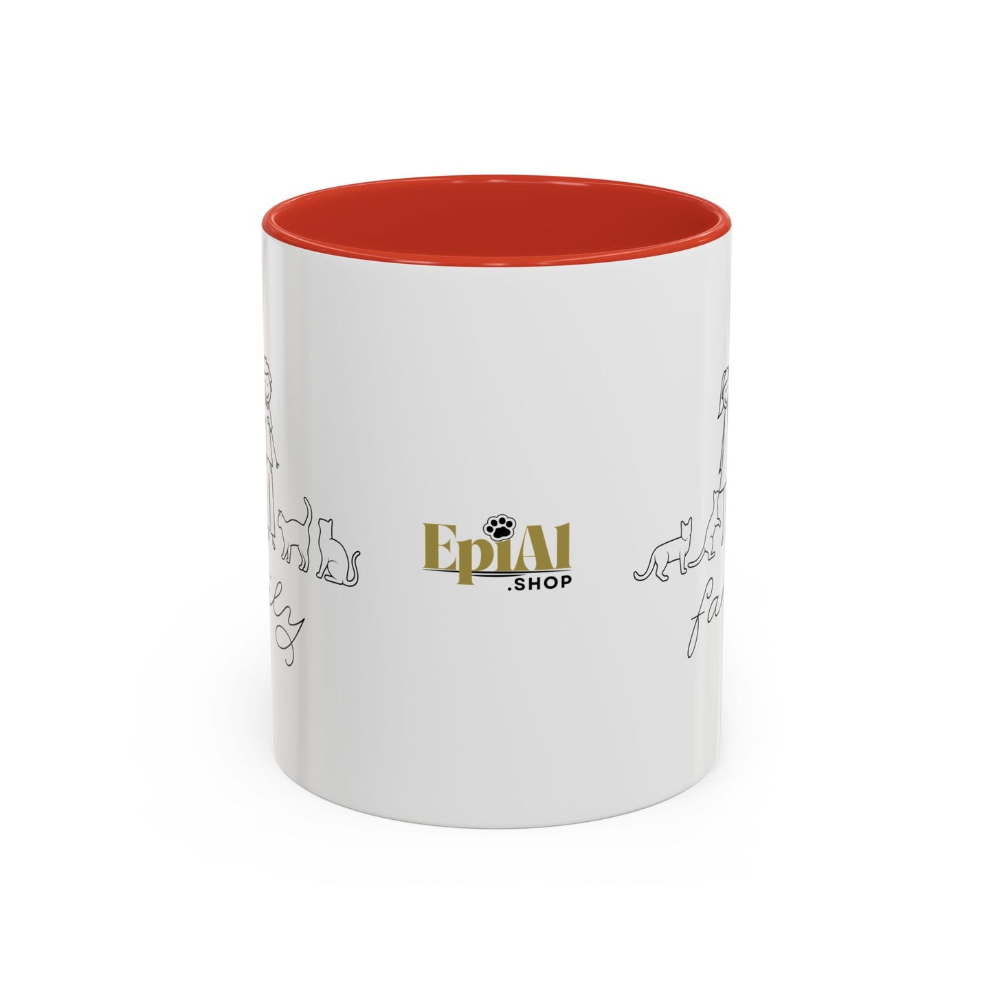 Family First Accent Coffee Mug