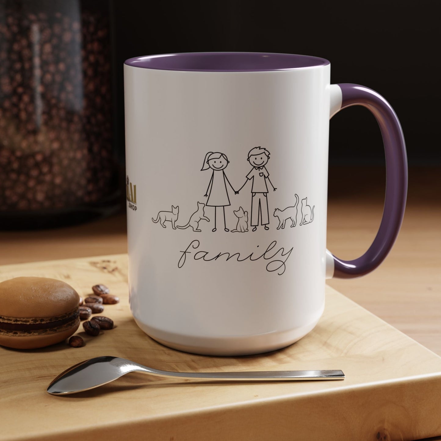 Family First Accent Coffee Mug