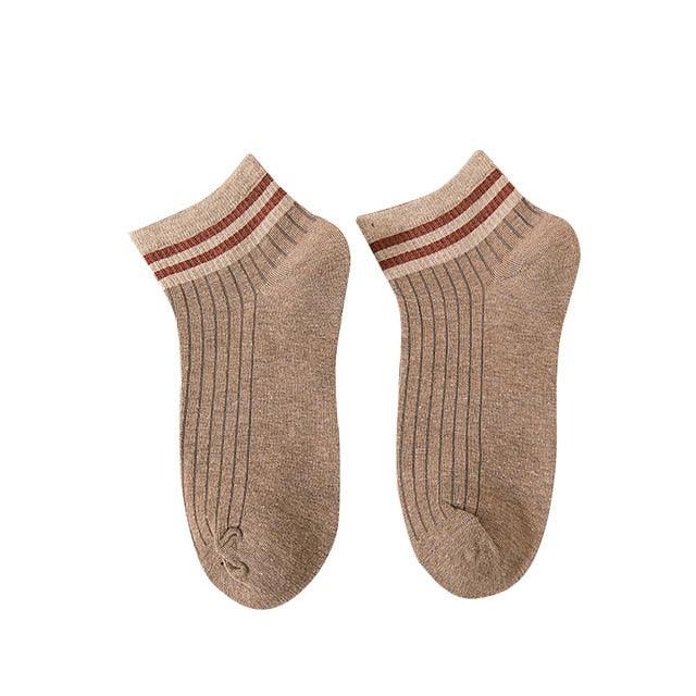 Fashion Socks Cotton Rainbow Color Black And White Christmas Gift Classic Warm Casual Tide Harajuku Funny Cute Pop Korean Socks Short Socks For Men And Women