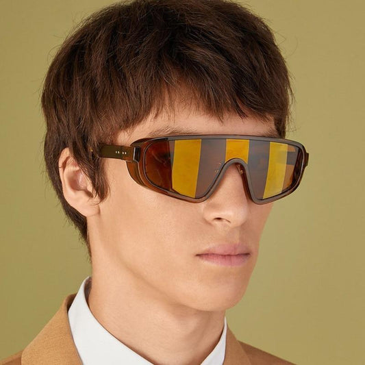 Fashionable Shield Visor Sunglasses Polarized Sunglasses Cycling Driving Windproof sun glasses For Women & Men  Oversized Windproof Sun Glasses Colorful Frame Classic Decent Shades Sunglasses