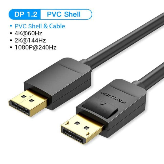 Fast 1.4Gbps 8K 60Hz 4K HDR  Display Port Audio Cable for Video PC Laptop TV